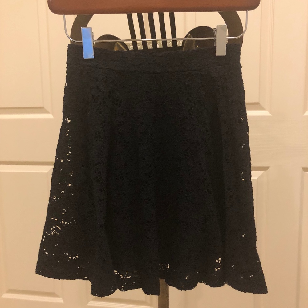 Black lace overlay miniskirt size XS